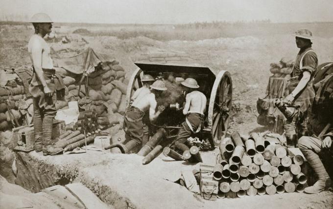 Vruće djelo u oružničkoj kampanji Somme Francuska 1. svjetskog rata