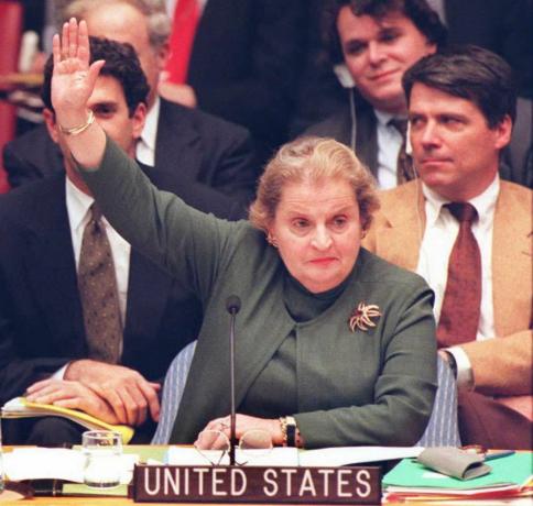 Madeleine Albright, veleposlanica SAD-a u Ujedinjenim narodima