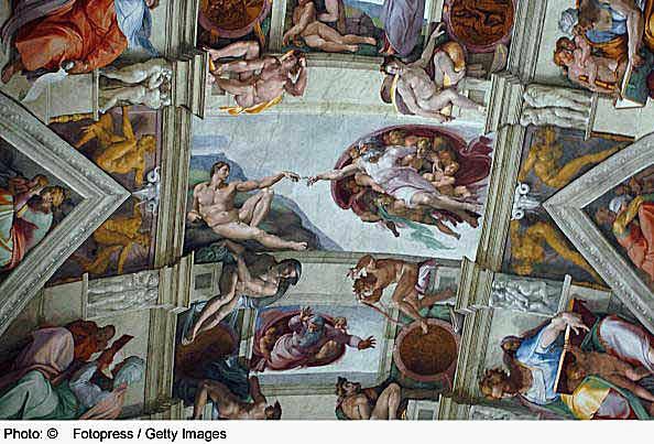 Strop Sikstinske kapele - Michelangelo