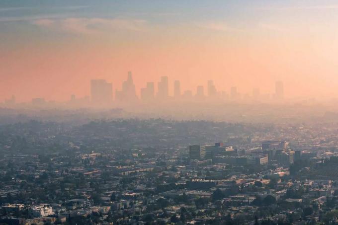 SAD, Kalifornija, Los Angeles, smog nad Los Angelesom
