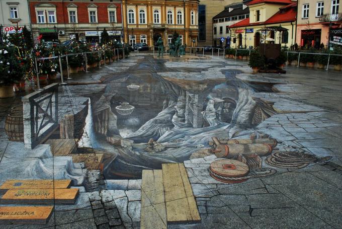 3D ulična slika Salt World