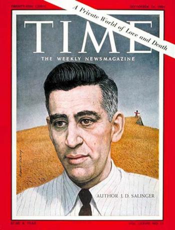 Ilustracija J. D. Salinger se koristio za naslovnicu časopisa Time, svezak 78, broj 11