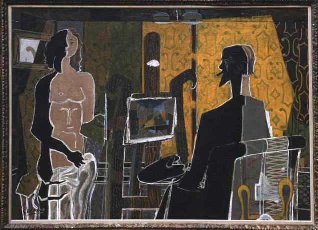 Georges braque slikar i model