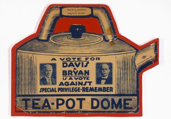 Izborni oglas iz 1924. koji se odnosi na skandal s kupovinom Teapot Dome