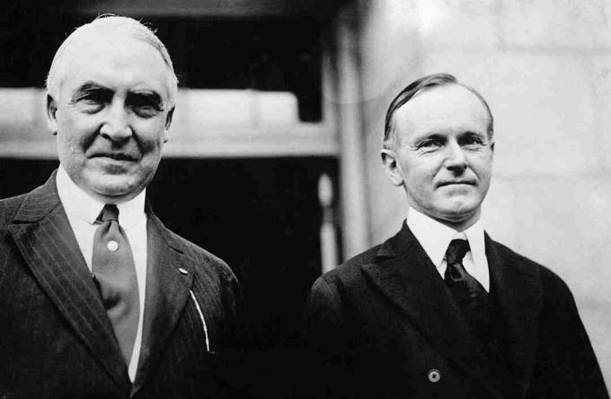 fotografija Warrena Hardinga i Calvina Coolidgea