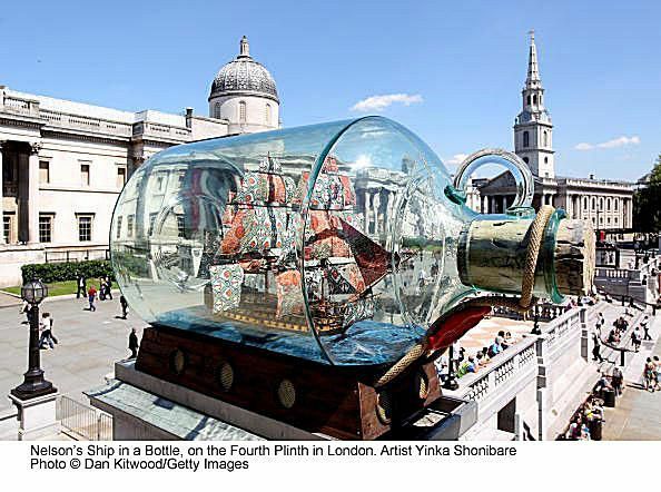 Nelsonov brod u boci na četvrtom postolju na Trafalgar Squareu - Yinka Shonibar