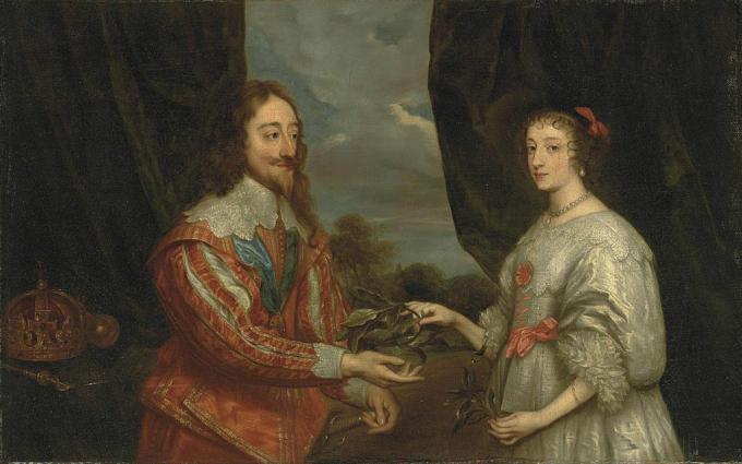 Dvostruki portret kralja Karla I i kraljice Henriette Marije