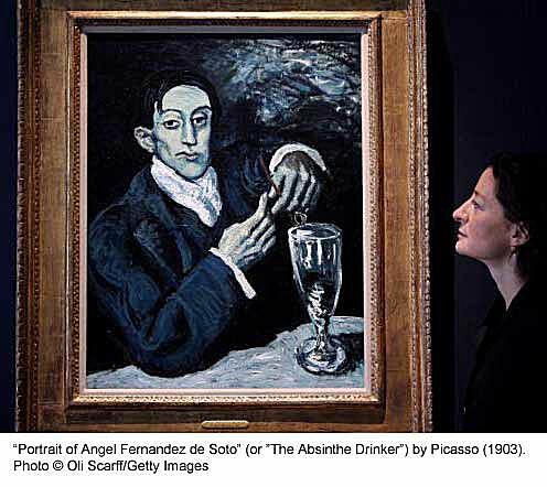 "Pijač apsinta" - Picasso