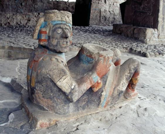 Chac Mool na mjestu gradonačelnika Templo, Tenochtitlan