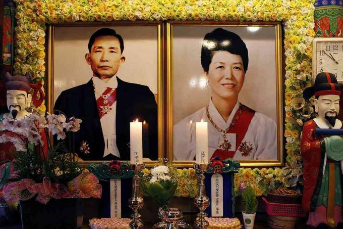 Predsjednik Park Chung-Hee i njegova supruga Yuk Young-Soo