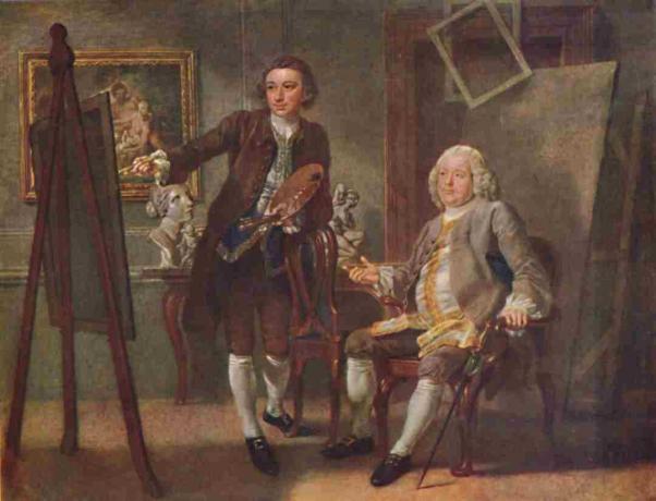 Robert Walpole prvi grof od Orforda Kg u studiju Francisa Haymana Ra oko 1748-1750