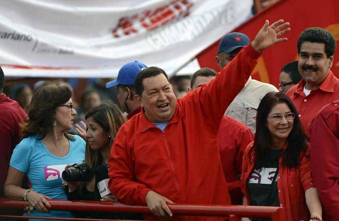 Hugo Chavez s Nicolasom Madurom, 2012