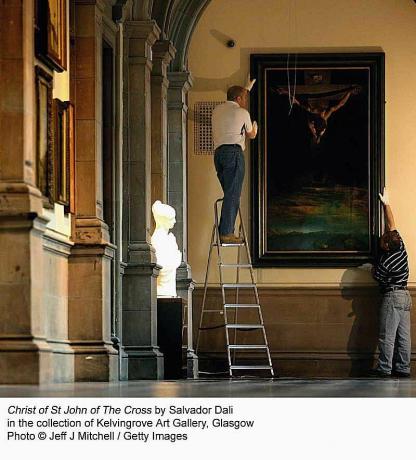 Krist sv. Ivana od Križa Salvador Dali, zbirka umjetničke galerije Kelvingrove, Glasgow.