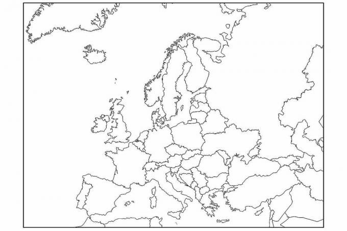 Prazna karta Europe