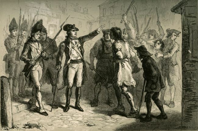 Britanski kraljevski guverner William Tryon suočava se s regulatorima Sjeverne Karoline 1771