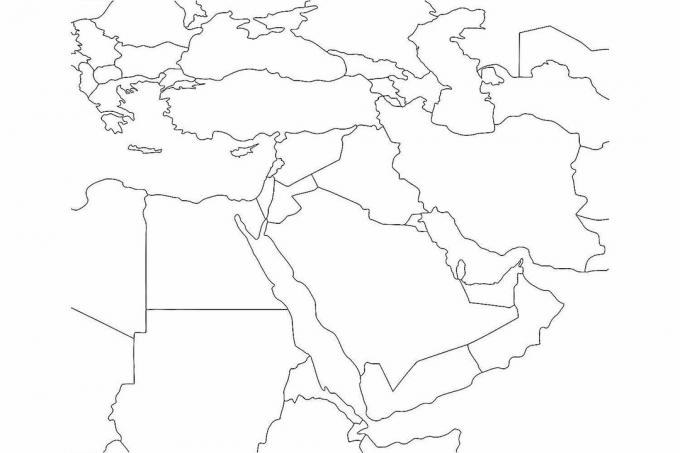Prazna karta Bliskog Istoka