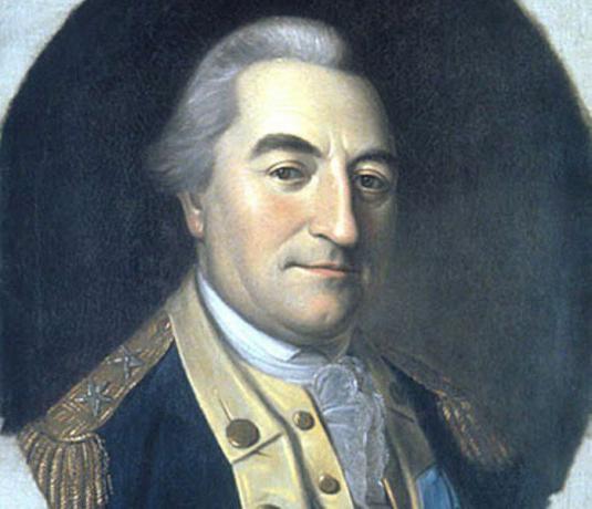 Barun de Kalb u plavoj uniformi kontinentalne vojske.