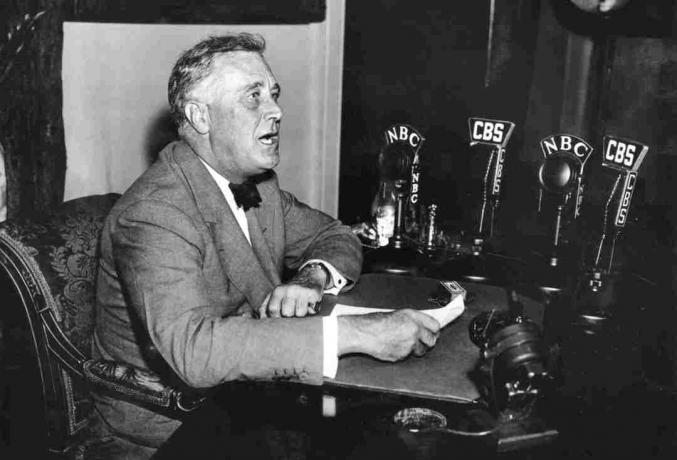 Franklin Roosevelt emitirao se tijekom Velike depresije