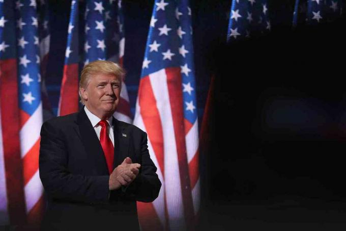 Donald Trump slikao je na Republikanskoj nacionalnoj konvenciji.