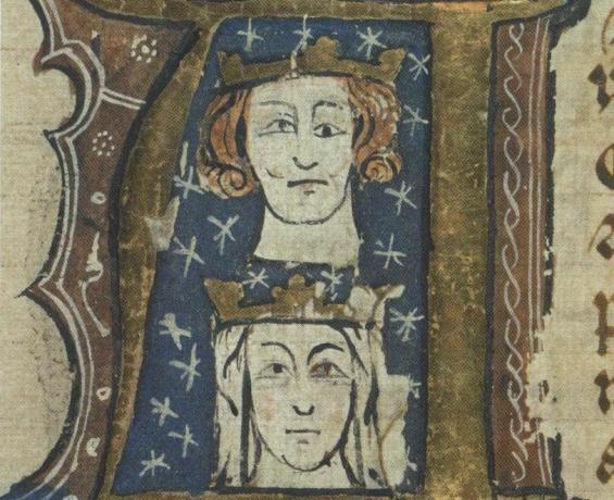 Portreti Edwarda I i Eleanor iz Kastilje