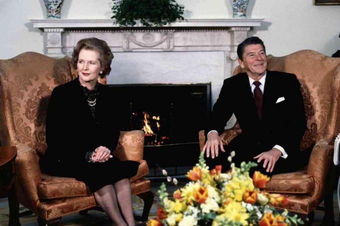 Predsjednik Ronald Reagan s Margaret Thatcher, 1981.