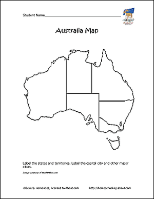 Australija kontna karta